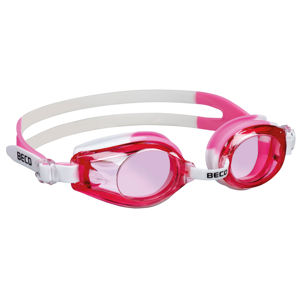 Schwimmbrille Rimini rosa/weiß