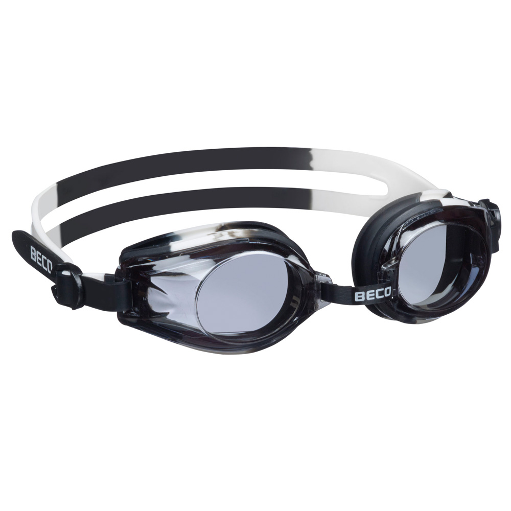 Schwimmbrille Rimini schwarz/weiß