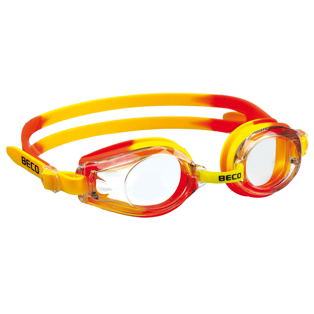 Schwimmbrille Rimini gelb/orangerot